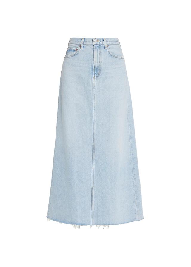 High-waist Denim Skirt